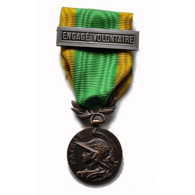MEDAILLE DES ENGAGES VOLONTAIRES ordonnance