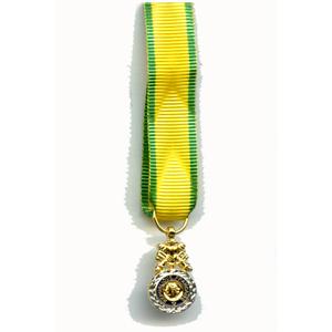 MEDAILLE MILITAIRE reduction miniature bronze argent&eacute;