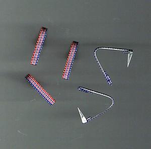 FIXE RUBAN AERONAUTIQUE HONNEUR TRICOLORE lot de 3 ex