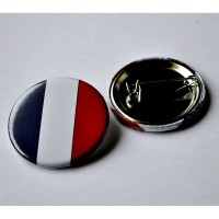 BADGE FRANCE TRICOLORE  38mm