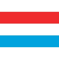 drapeau Luxembourg finition pavillon sangle et 2 anneaux