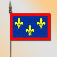 MINI DRAPEAU DE TABLE 10X14CM Anjou