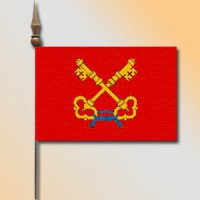 DRAPEAU DE TABLE comtat venaissin 10x14cm