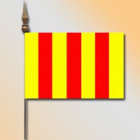 DRAPEAU DE TABLE Comté de Foix 10x14cm