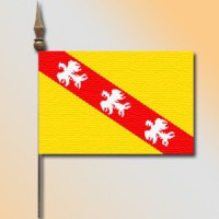 DRAPEAU DE TABLE Lorraine 10x14cm