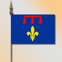 DRAPEAU DE TABLE Provence Armes 10x14cm