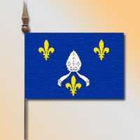 DRAPEAU DE TABLE  Saintonge 10x14cm