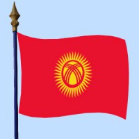 DRAPEAU Kirghizistan