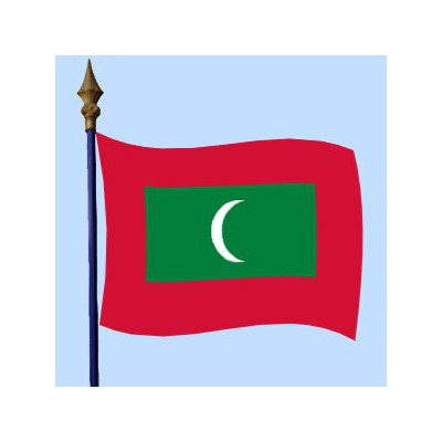 DRAPEAU Maldives