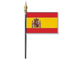 DRAPEAU Espagne avec armoirie 