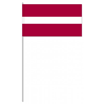 DRAPEAU PAPIER 12X24CM Lettonie - lot de 50 ex