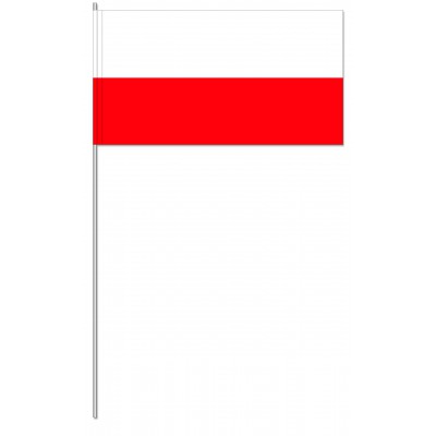 DRAPEAU PAPIER 12X24CM Pologne - lot de 50 ex