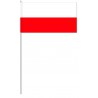 DRAPEAU PAPIER 12X24CM Pologne - lot de 50 ex