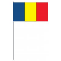 DRAPEAU PAPIER 12X24CM Roumanie - lot de 50 ex