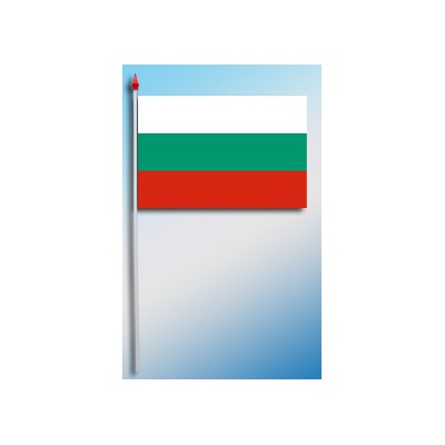 DRAPEAU PLASTIFIE 9.5X16CM Bulgarie