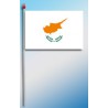 DRAPEAU PLASTIFIE 9.5X16CM Chypre