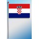 DRAPEAU PLASTIFIE 9.5X16CM Croatie