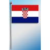DRAPEAU PLASTIFIE 9.5X16CM Croatie