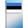 DRAPEAU PLASTIFIE 9.5X16CM Estonie