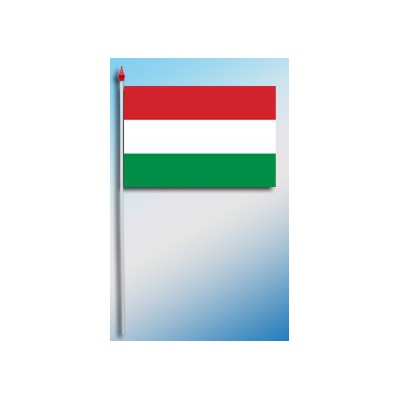 DRAPEAU PLASTIFIE 9.5X16CM Hongrie