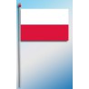 DRAPEAU PLASTIFIE 9.5X16CM Pologne