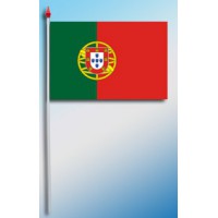 DRAPEAU PLASTIFIE 9.5X16CM Portugal avec armoiries