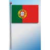 DRAPEAU PLASTIFIE 9.5X16CM Portugal avec armoiries