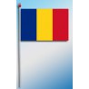 DRAPEAU PLASTIFIE 9.5X16CM Roumanie