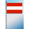 DRAPEAU PLASTIFIE 9.5X16CM Autriche