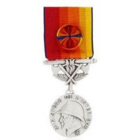 MEDAILLE SAPEURS POMPIERS SERVICES EXCEPTIONNELS ARGENT