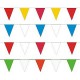 GUIRLANDE MULTICOLORE TISSU 10M 20 fanions