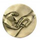 MEDAILLE DE MARIAGE - 68mm - DEUX MAINS