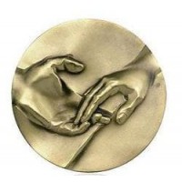 MEDAILLE DE MARIAGE - 68mm - DEUX MAINS