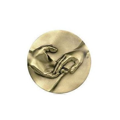 MEDAILLE DE MARIAGE - 68mm - DEUX MAINS