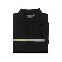 POLO SECURITE BANDE GRISE BRODERIE OR