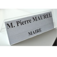 CHEVALET PORTE NOM pvc 30x11cm