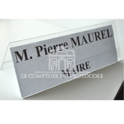 CHEVALET PORTE NOM pvc 30x11cm