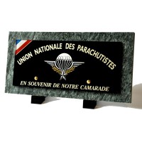 PLAQUE FUNERAIRE UNP PARACHUTISTES