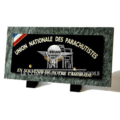 PLAQUE FUNERAIRE UNP PARACHUTISTES