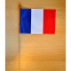 MINI DRAPEAU DE TABLE FRANCE TISSU 10X14CM bis