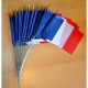 MINI DRAPEAU DE TABLE FRANCE TISSU 10X14CM bis