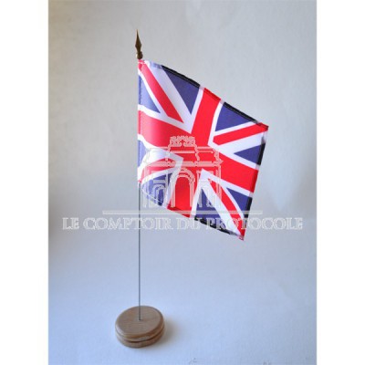 MINI DRAPEAU DE TABLE ROYAUME UNI TISSU 10X14CM