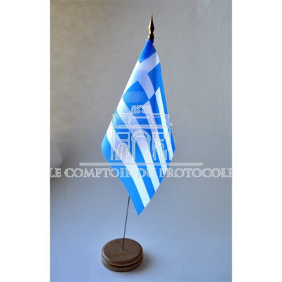 MINI DRAPEAU DE TABLE GRECE TISSU 10X14CM