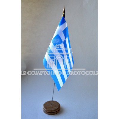 MINI DRAPEAU DE TABLE GRECE TISSU 10X14CM