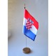 MINI DRAPEAU DE TABLE CROATIE TISSU 10X14CM