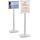 PRESENTOIR PORTE AFFICHE A3 SUR PIED