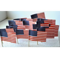 50 DRAPEAUX COCKTAIL 3x4CM - USA Etats-unis