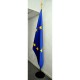 DRAPEAU HONORIFIQUE de l'EUROPE - Satin avec socle