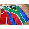 GUIRLANDE TISSU Afrique du Sud 10m avec 15 pavillons 30x45cm