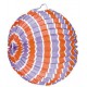 12 Lampions tricolores - 16cm cylindrique